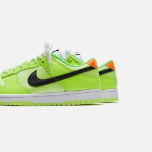 Nike Dunk Low - Venom Green / Black / Glow sold by Kith