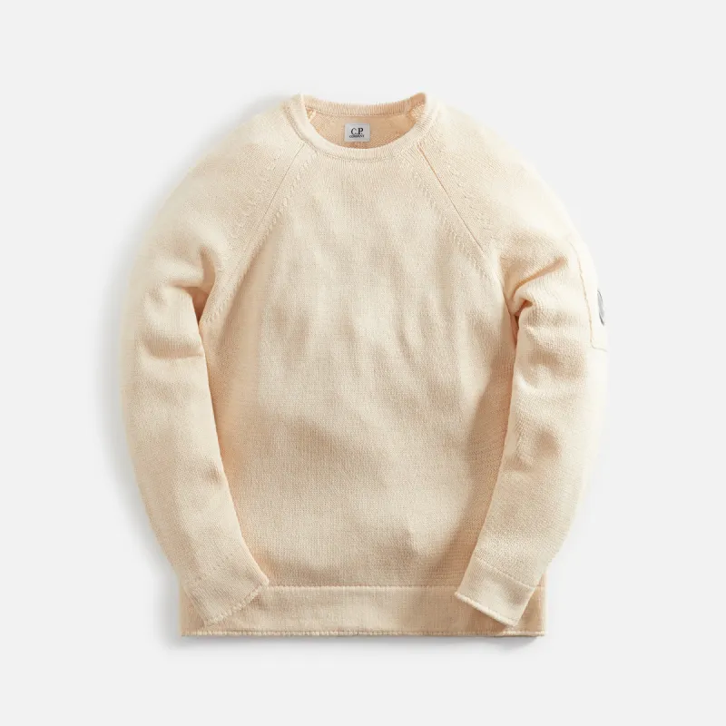 CP Company Compact Cotton Knit - Ivory sold by Kith