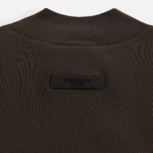 Essentials Long Sleeve Tee - Off-Black sold by Kith