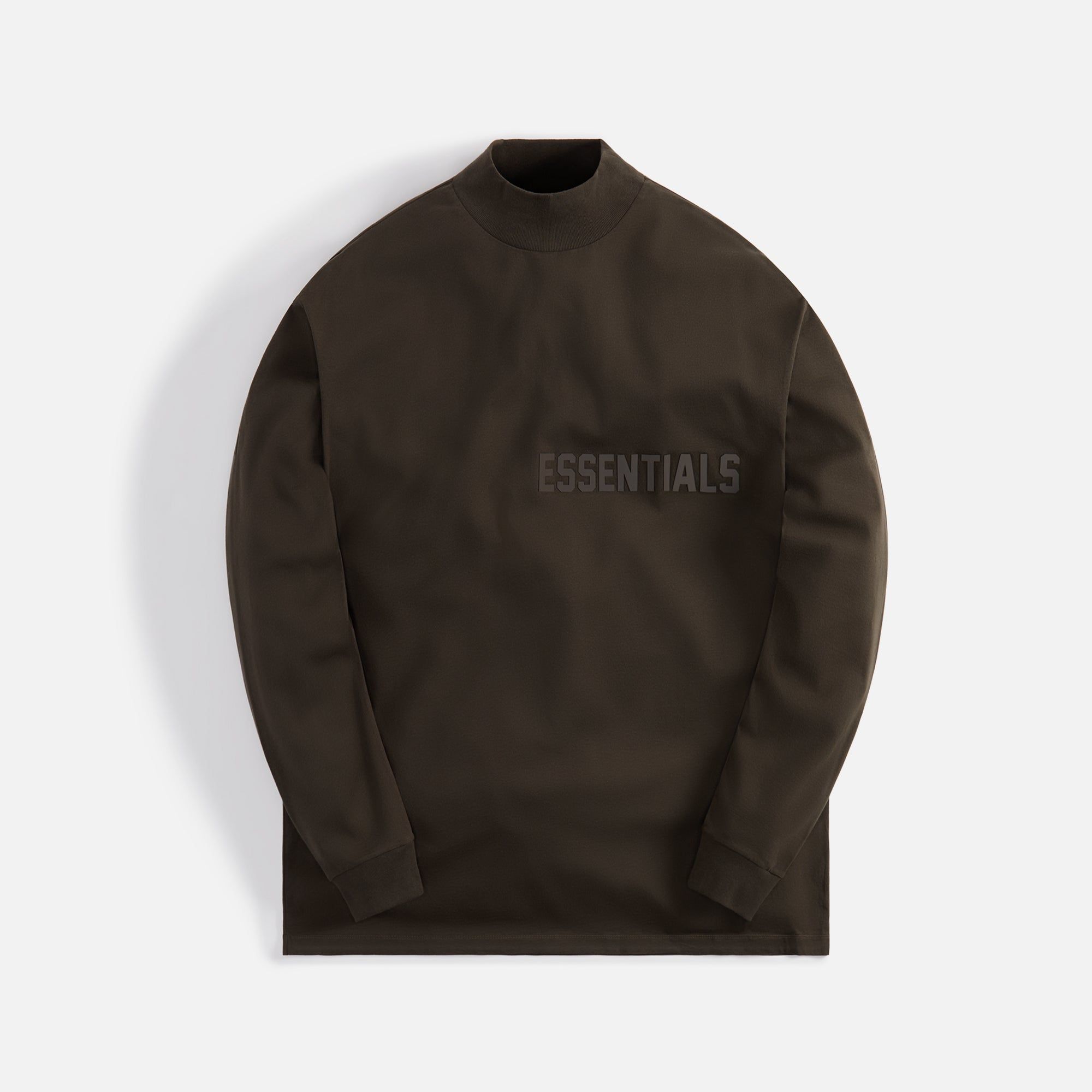 Essentials Long Sleeve Tee - Off-Black sold by Kith