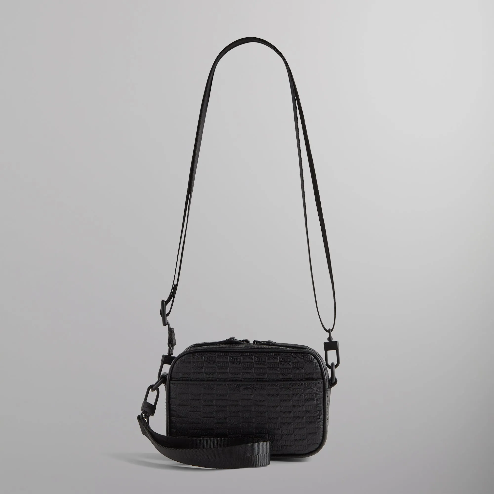 Kith Monogram Saffiano Mini Pouch - Black sold by Kith