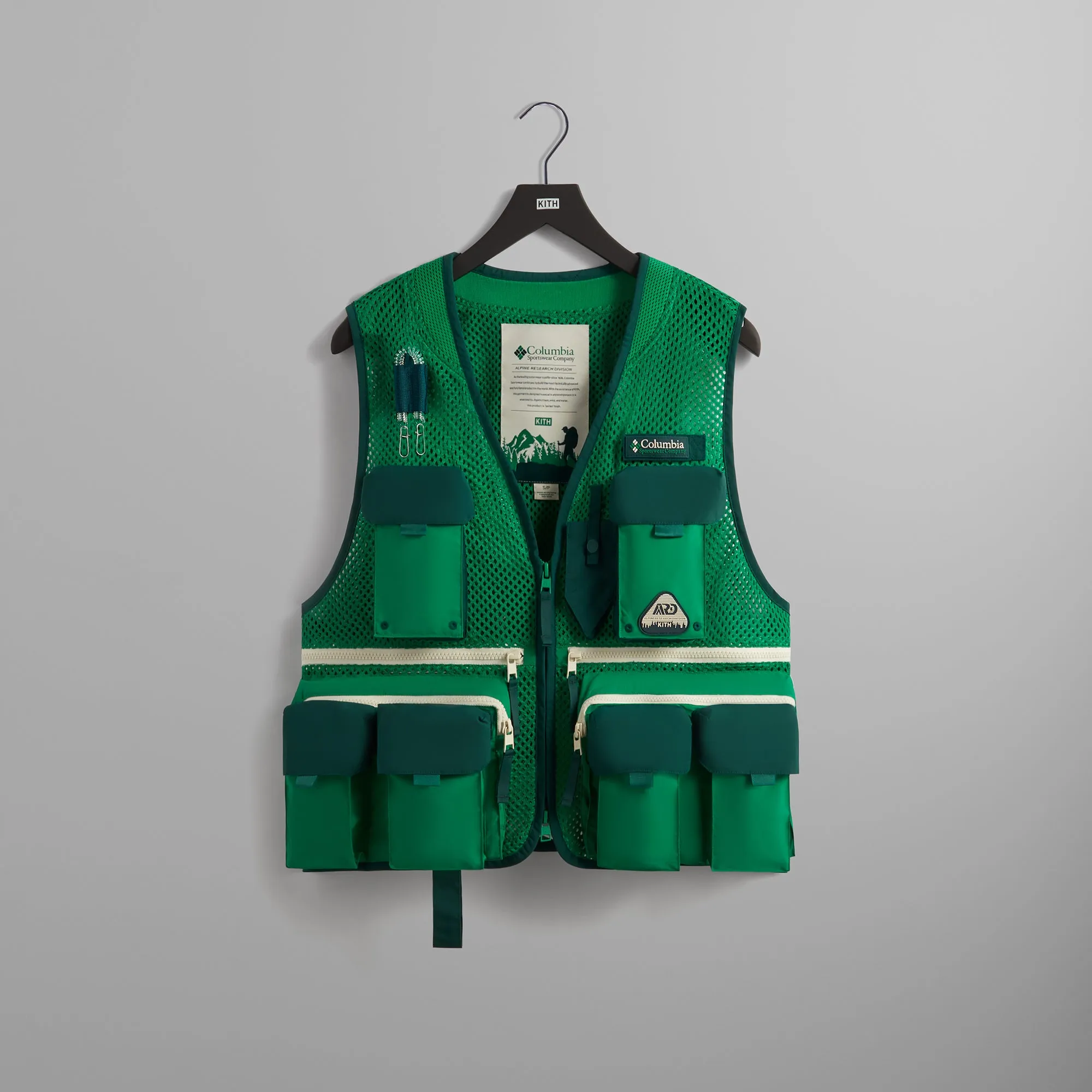 Kith for Columbia Utility Vest - Bamboo Forest sold by Kith