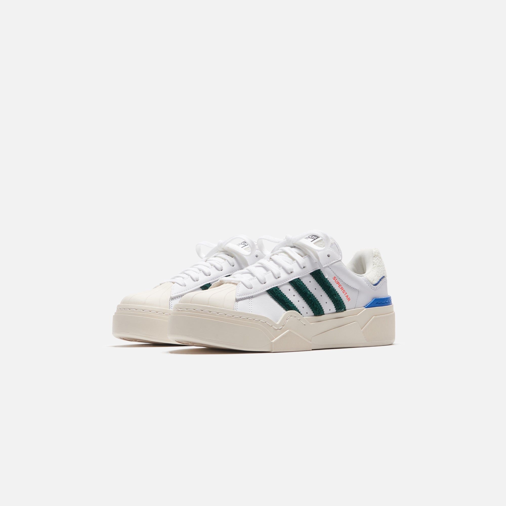 adidas WMNS Superstar Bonega 2B - Footwear White / Dark Green / Bright Royal sold by Kith product image thumbnail 2