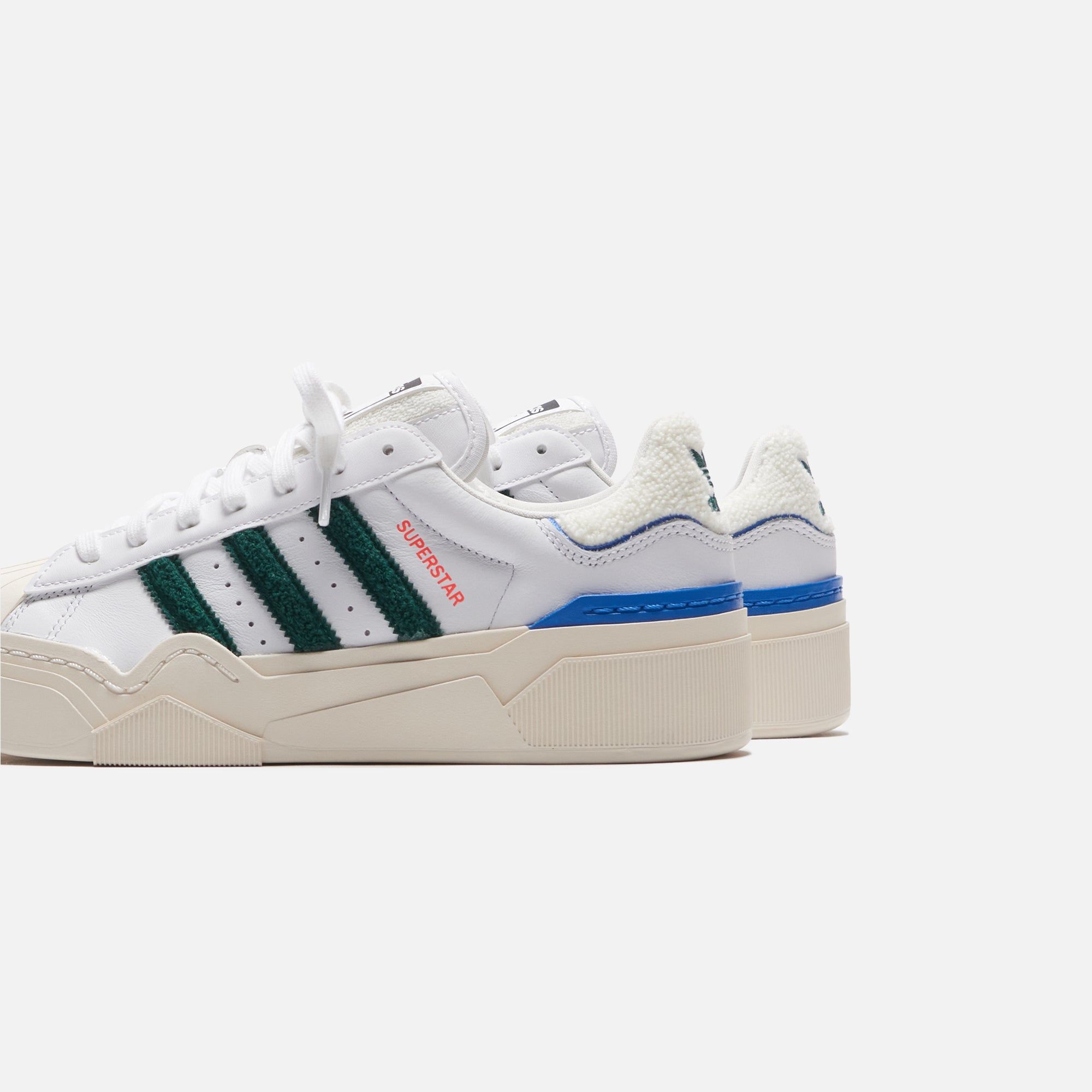adidas WMNS Superstar Bonega 2B - Footwear White / Dark Green / Bright Royal sold by Kith product image thumbnail 3