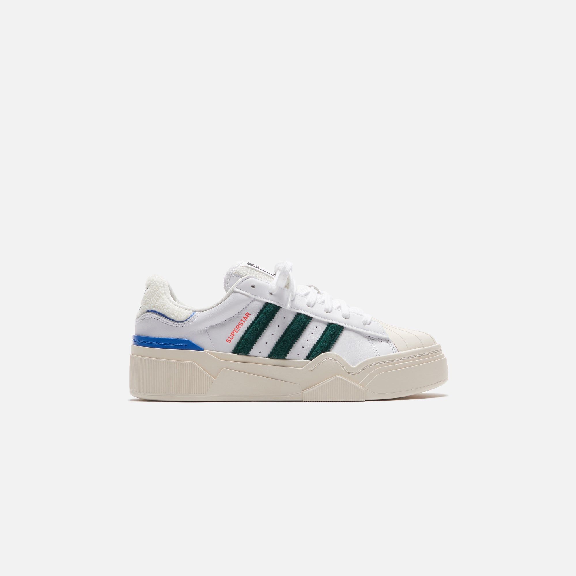 adidas WMNS Superstar Bonega 2B - Footwear White / Dark Green / Bright Royal sold by Kith