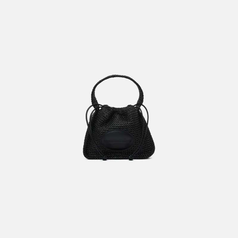 Alexander Wang Ryan Small Raffia Bag - Black sold by Kith