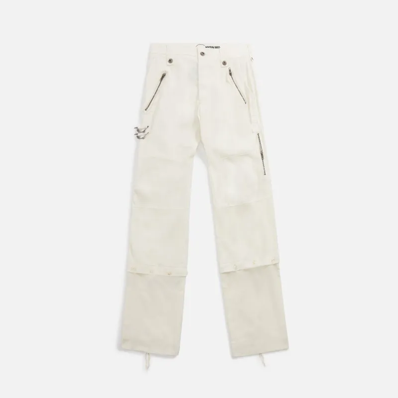 Hyein Seo Patchwork Pants - Ivory sold by Kith