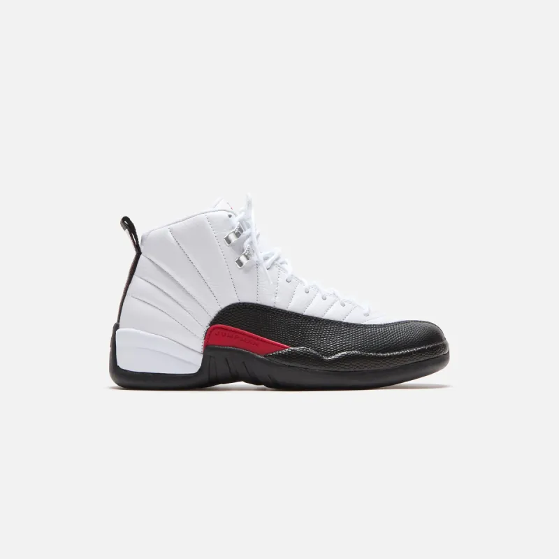Jordan Air Jordan 12 Retro - White / Gym Red / Black sold by Kith