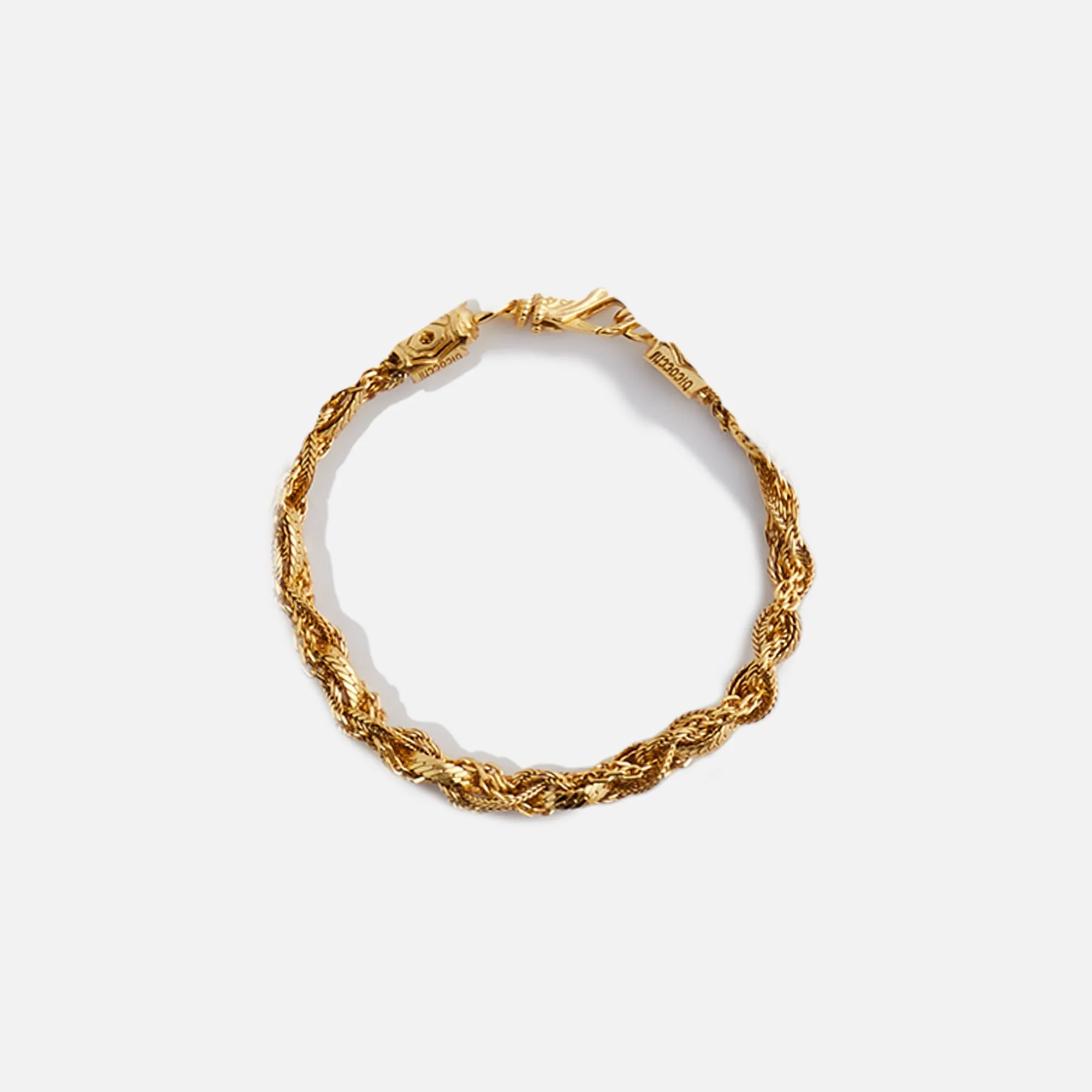 Emanuele Bicocchi Round Braid Bracelet Small - Gold sold by Kith