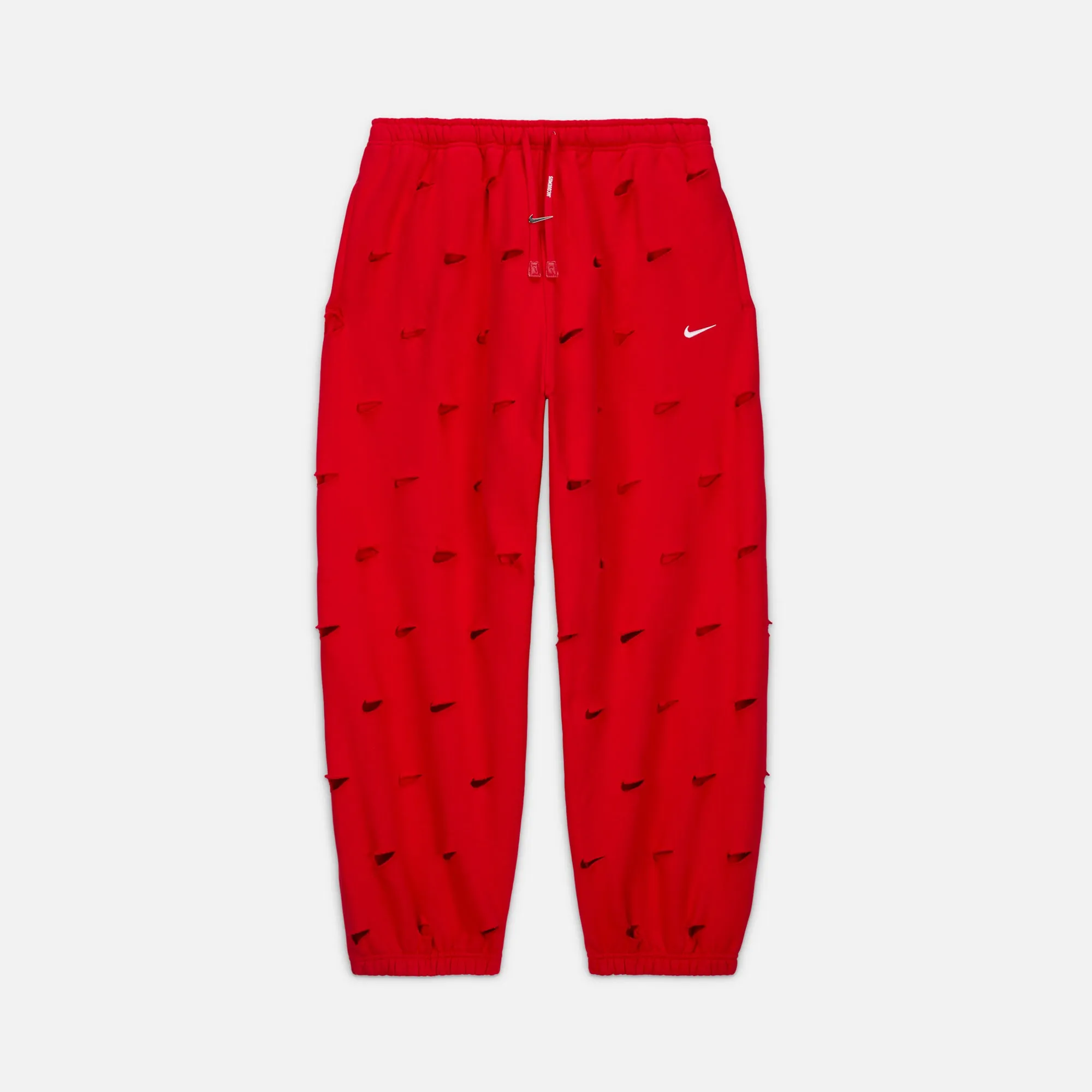Nike x Jacquemus Swoosh Pant - University Red sold by Kith