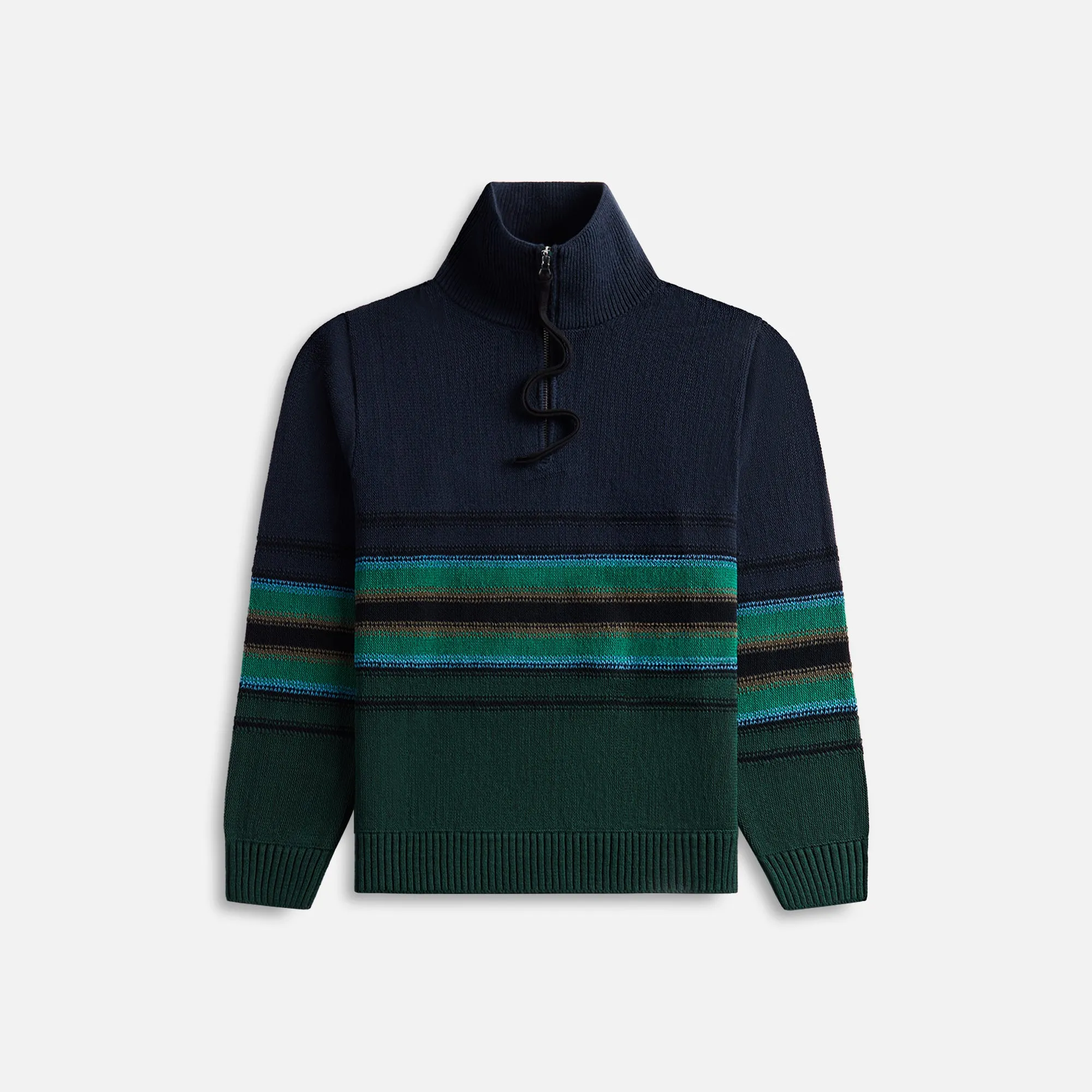Craig Green Tape Knit Polo - Navy Green / Multi sold by Kith