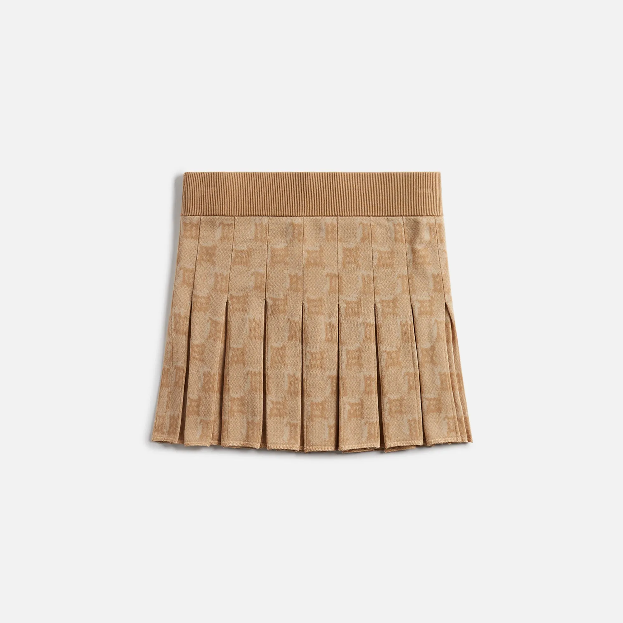 MISBHV Knitted Monogram Skirt - Stone sold by Kith