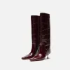 Paris Texas Bettina Boot 55 - Rouge Noir sold by Kith