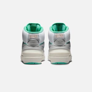 Nike WMNS Air Jordan 2 Retro - White / Crystal Mint / Metallic Red Bronze sold by Kith