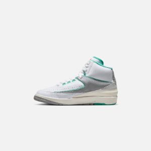 Nike WMNS Air Jordan 2 Retro - White / Crystal Mint / Metallic Red Bronze sold by Kith