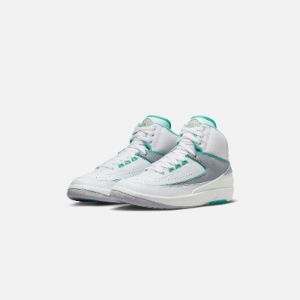 Nike WMNS Air Jordan 2 Retro - White / Crystal Mint / Metallic Red Bronze sold by Kith