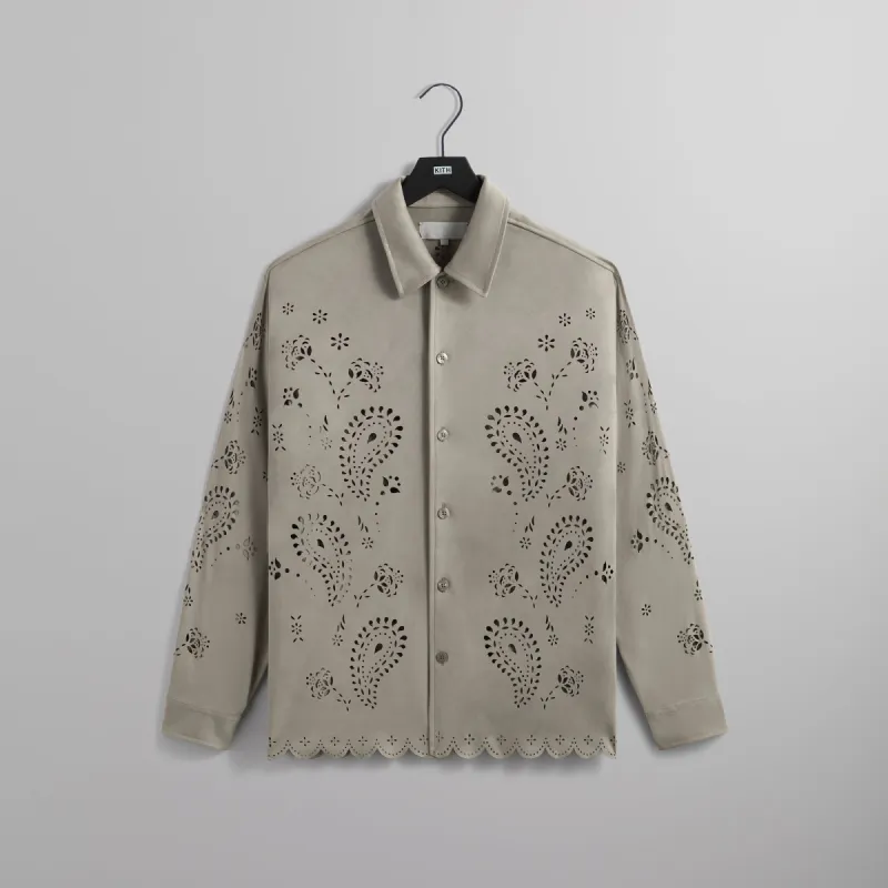 Kith Isaac Microsuede Long Sleeve Buttondown - Region sold by Kith