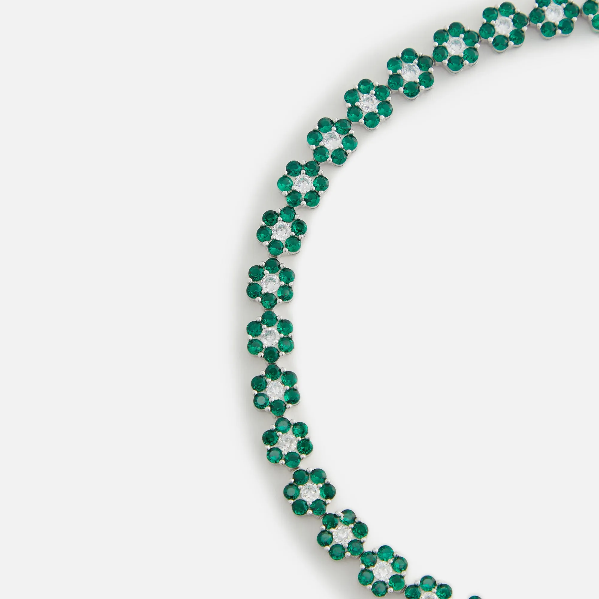 Hatton Labs Daisy Tennis Bracelet Sterling Sliver - Green sold by Kith product image thumbnail 2