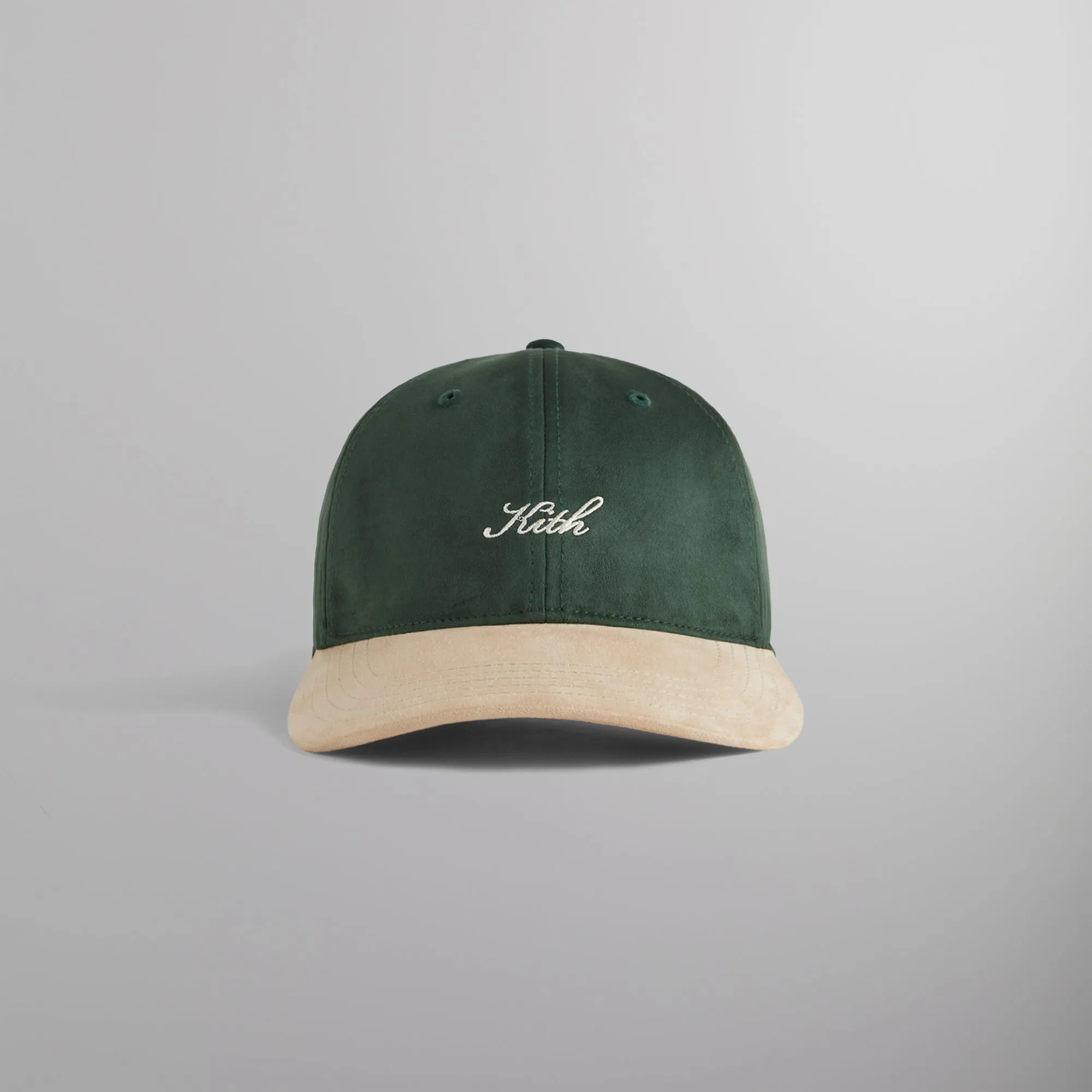 Kith Microsuede Two Tone Kith Script Aaron Cap - Stadium sold by Kith