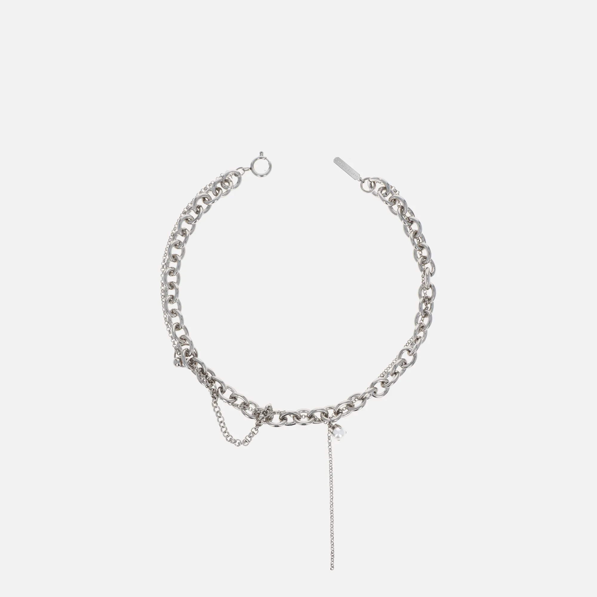 Justine Clenquet Lucy Necklace - Palladium sold by Kith