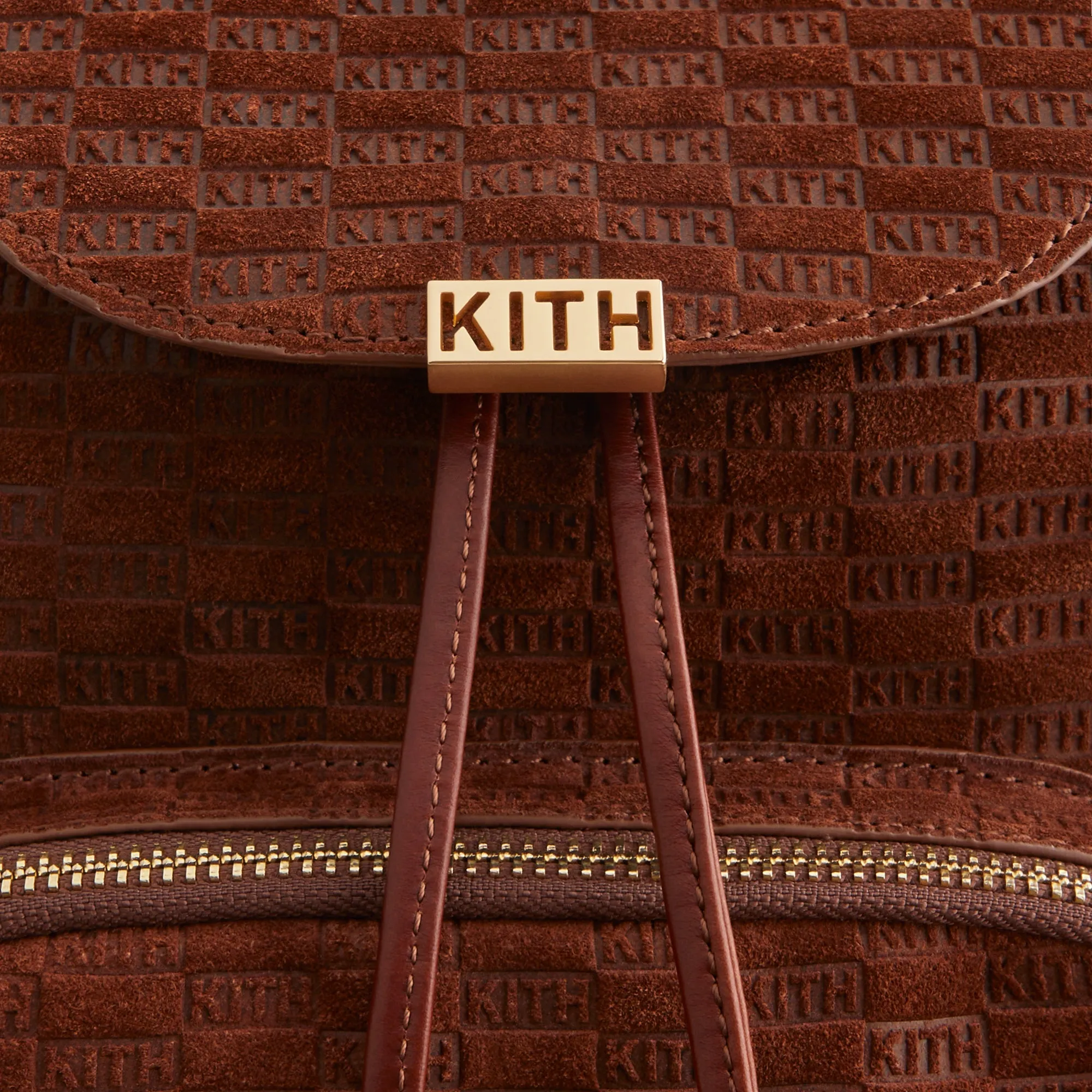 ★24AW 新作★Kith Women Monogram Debossed Suede Backpack Kith Women Monogram Nylon Mini Backpack - Black – Kith Europe