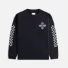 Rhude Cross Long Sleeves Tee - Vintage Black sold by Kith