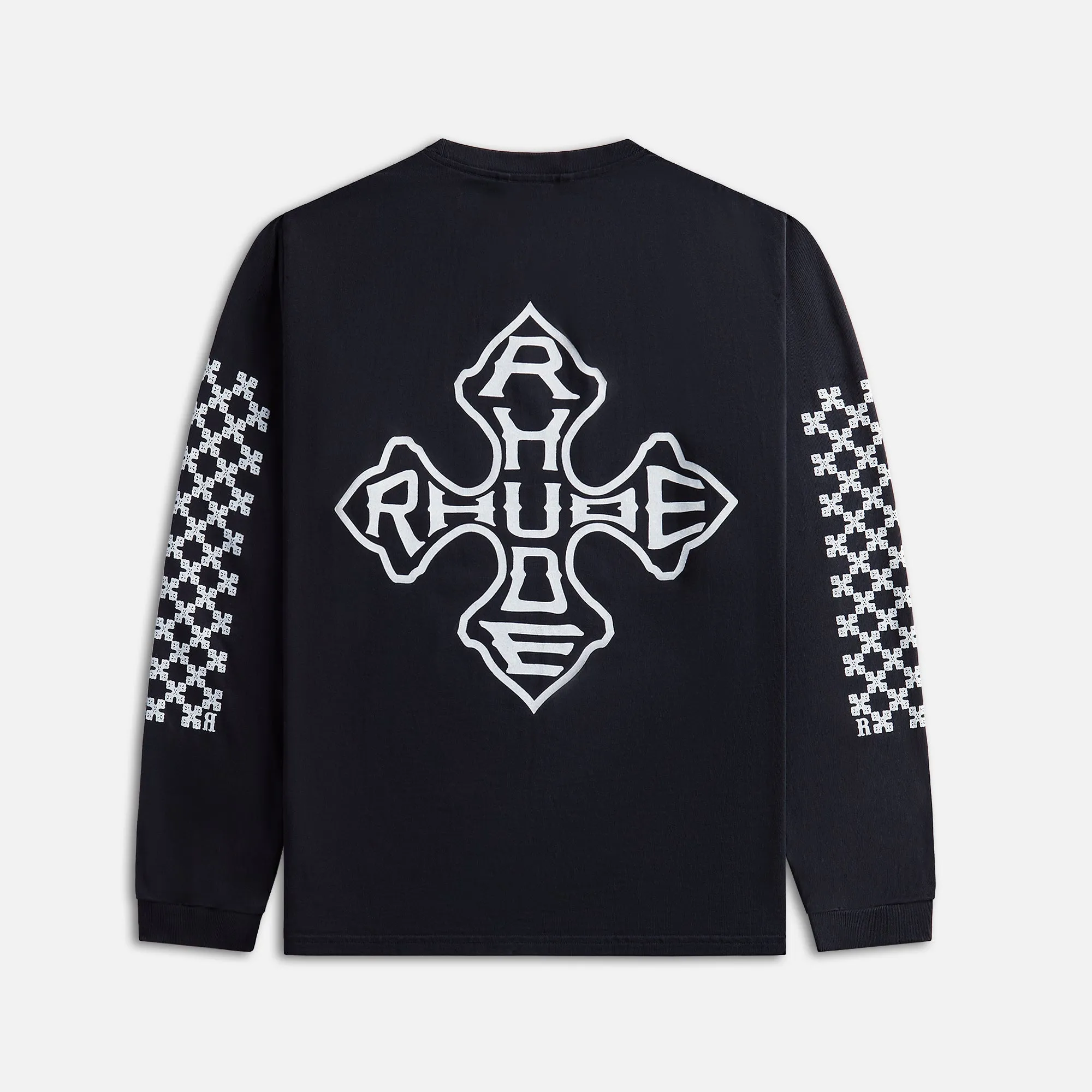 Rhude Cross Long Sleeves Tee - Vintage Black sold by Kith product image thumbnail 2