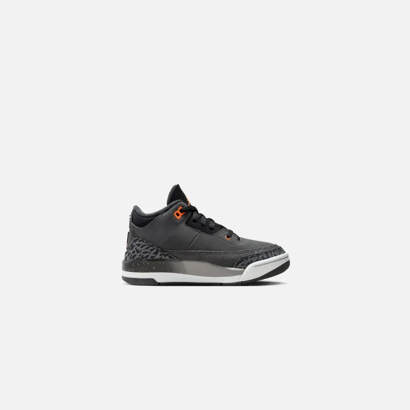 Nike PS Air Jordan 3 Retro - Night Stadium / Total Orange / Black sold by Kith