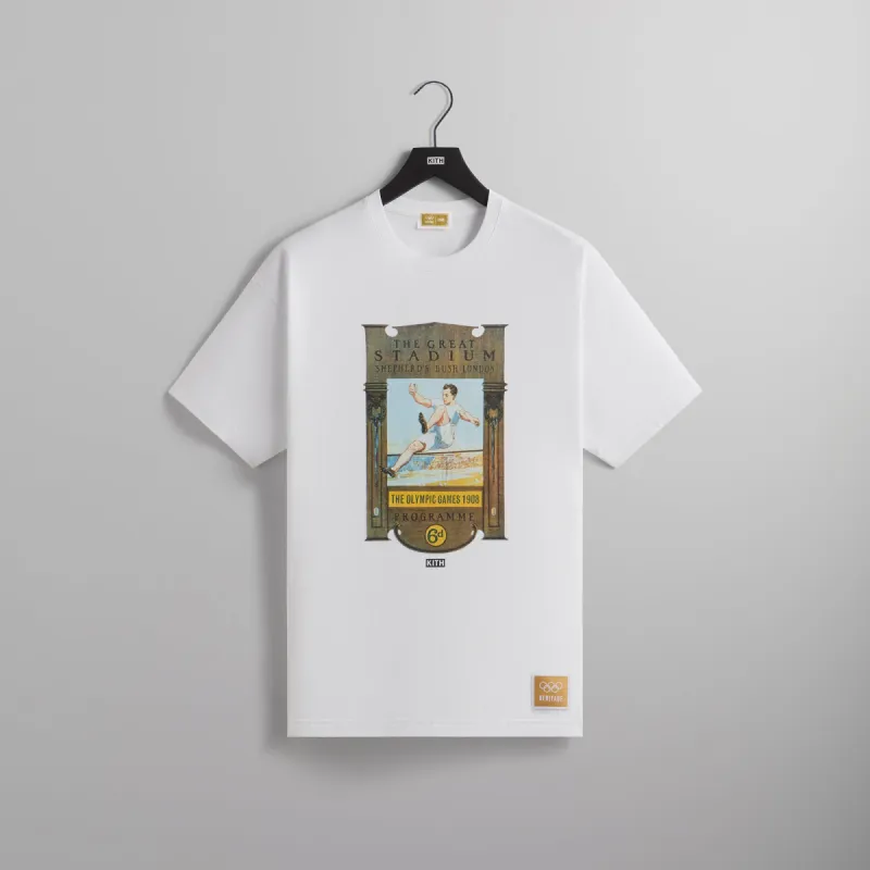 Kith for Olympics Heritage London 1908 Vintage Tee - White sold by Kith