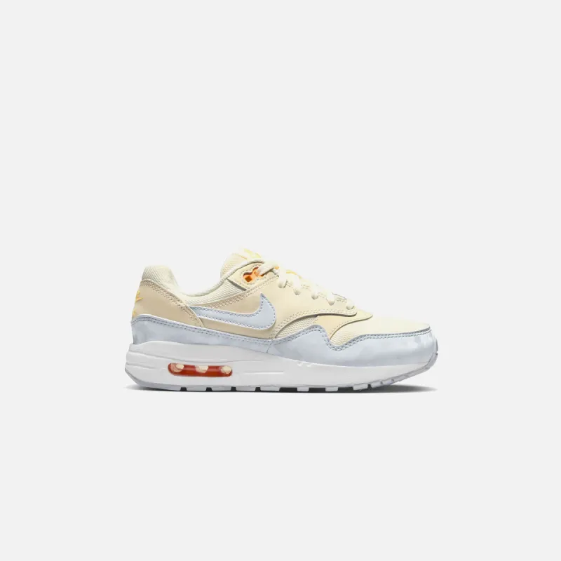 Nike GS Air Max 1 - Pale Ivory / Football Grey / Melon Tint sold by Kith