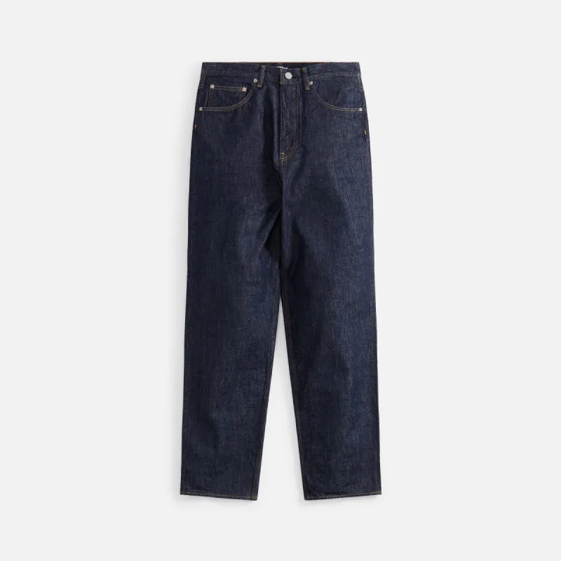 Auralee Hard Twist Denim Wide Pant - Indigo sold by Kith
