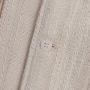 Kith Multi Stitch Thompson Camp Collar Shirt - Sandrift sold by Kith