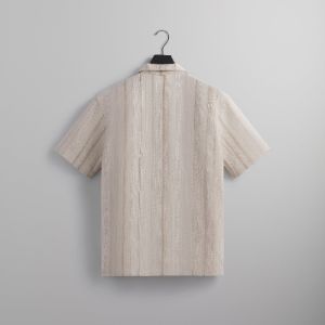 Kith Multi Stitch Thompson Camp Collar Shirt - Sandrift sold by Kith