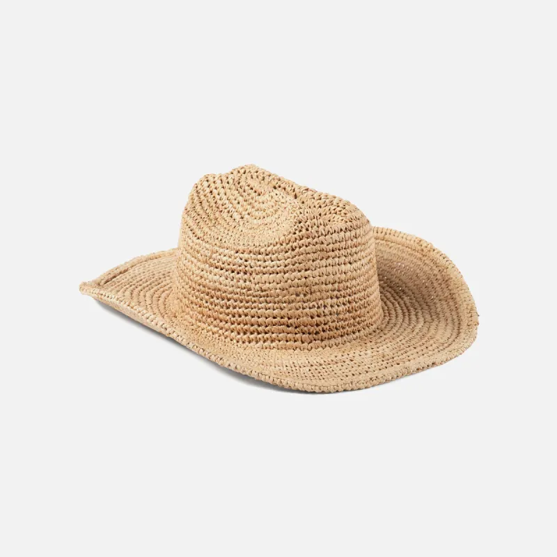 Lack of Color Raffia Cowboy Hat - Natural sold by Kith