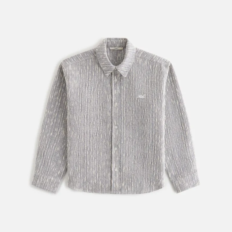 Kith Women Roanne Oversized Boucle Shirt - Ink sold by Kith