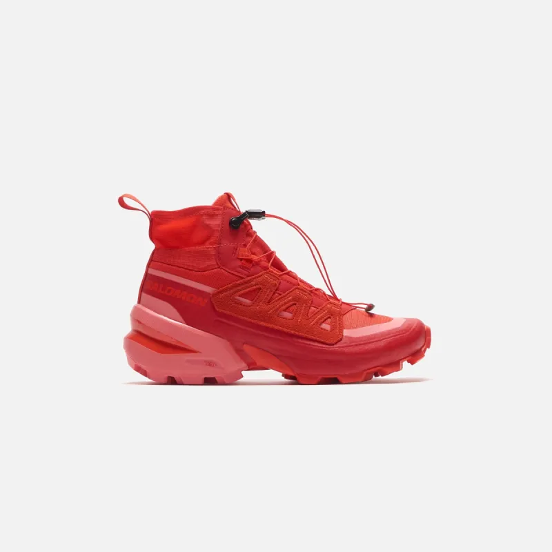 Salomon x Margiela MM6 Cross High - Fiery Red / Tea Rose / Salsa sold by Kith