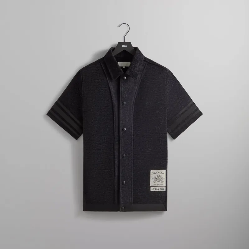 Kith Chenille Woodpoint Shirt - Black sold by Kith