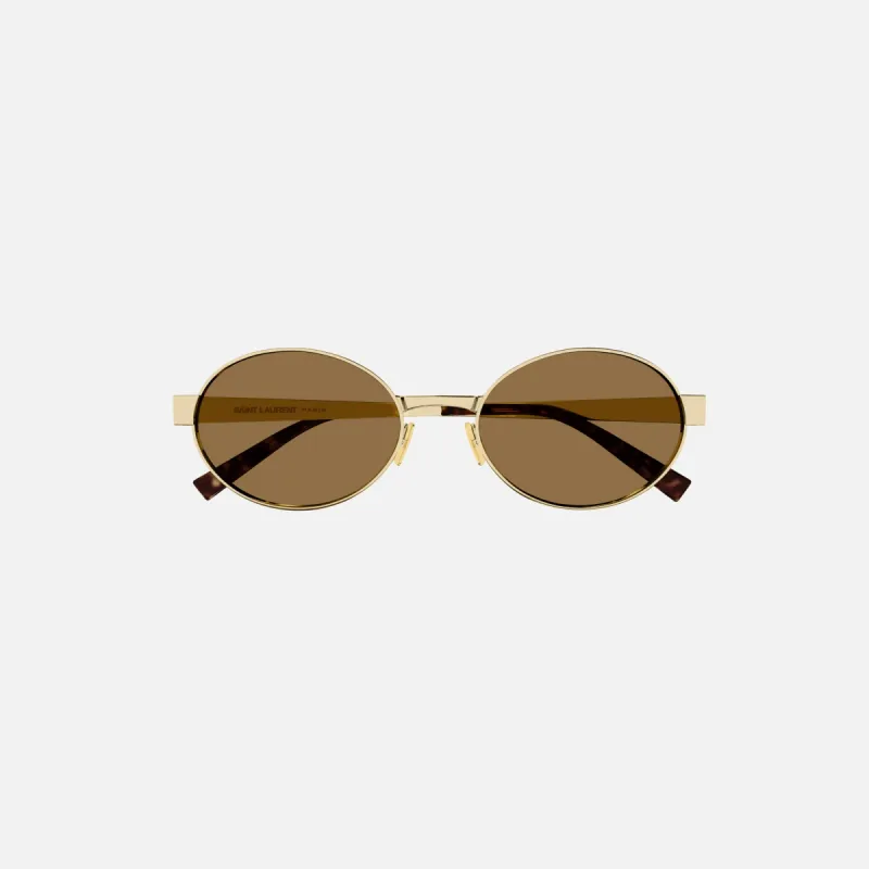 Saint Laurent 692 Metal Frame Sunglasses - Gold sold by Kith