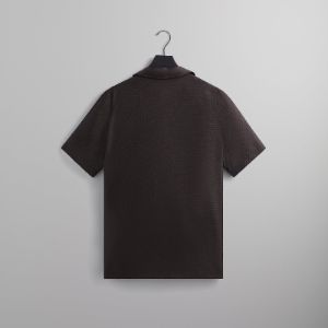 Kith Monogram Silk Thompson Camp Collar Shirt - Kindling sold by Kith