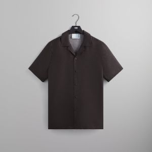 Kith Monogram Silk Thompson Camp Collar Shirt - Kindling sold by Kith
