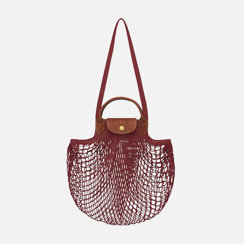Longchamp Le Pliage Filet Knit Bag - Mahogany sold by Kith