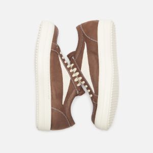 Rick Owens Vintage Sneakers - Brown / Milk / Milk sold by Kith