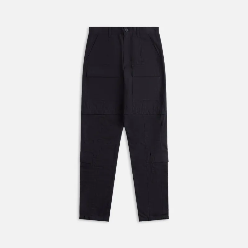 John Elliott Rip Stop Zip Cargo Pant - Black sold by Kith