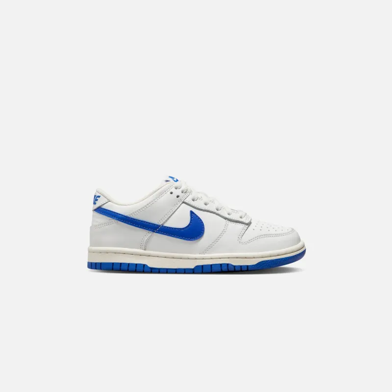 Nike GS Dunk Low - Summit White / Hyper Royal sold by Kith