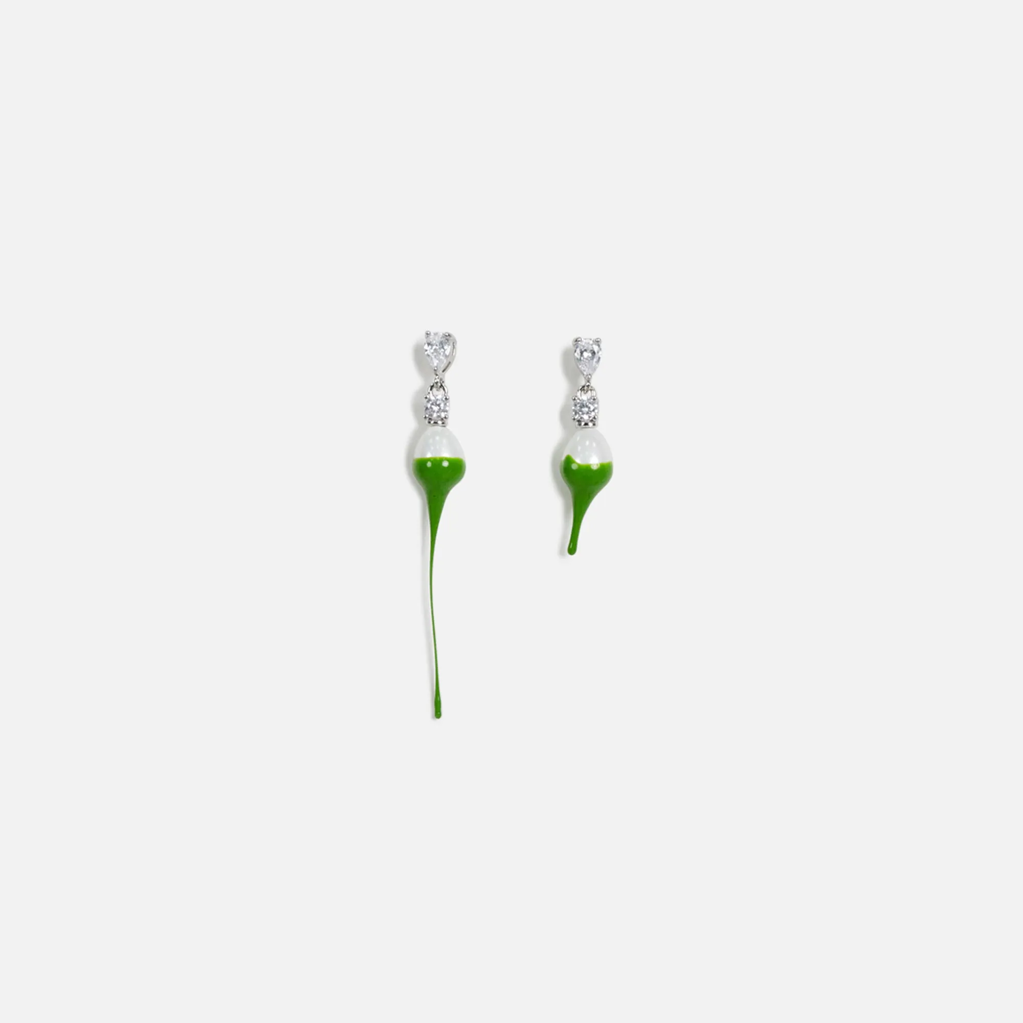 Ottolinger Pearl Dip Earrings - Green sold by Kith