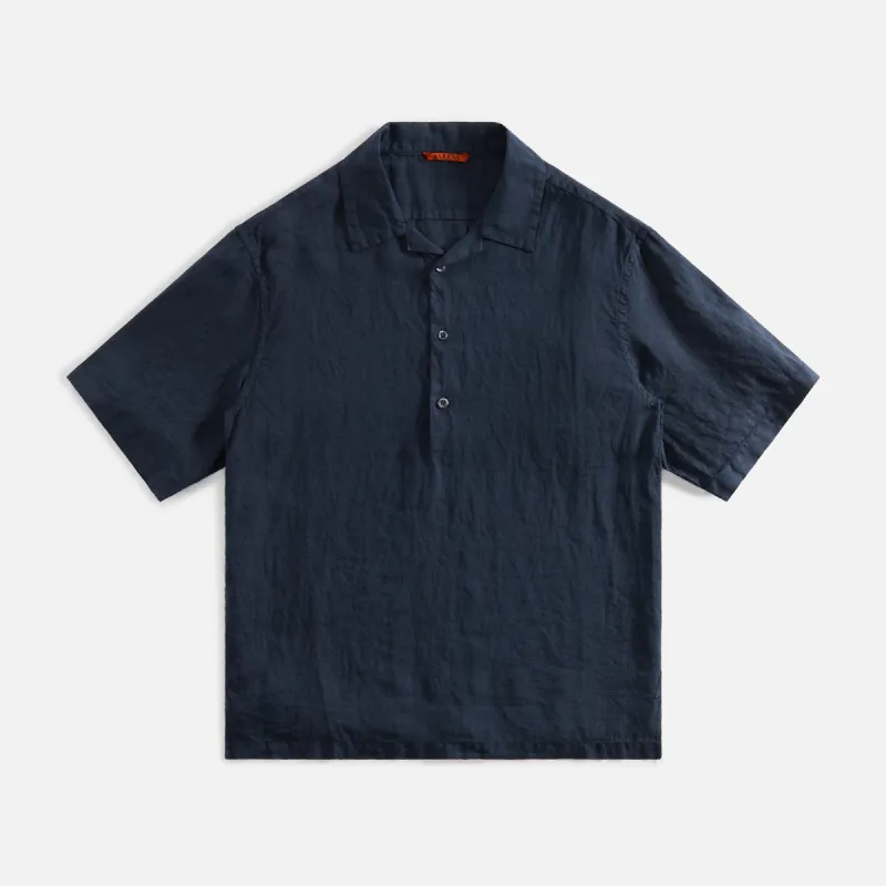 Barena Mola Telino Polo - Navy sold by Kith