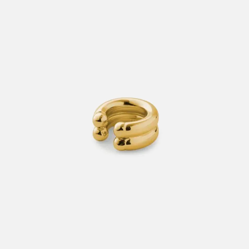 Eliou Double Regina Ear Cuff - Gold sold by Kith