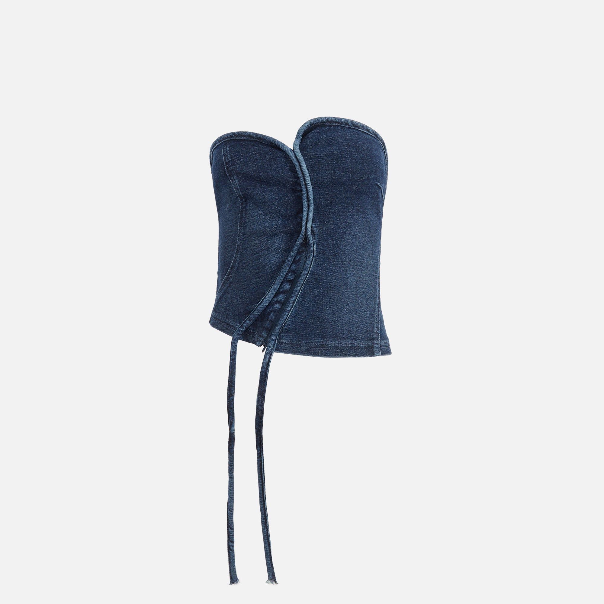 Ottolinger Denim Corset - Blue sold by Kith