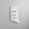 Kith Paisley Embroidery Mid Length Crew Socks - White sold by Kith
