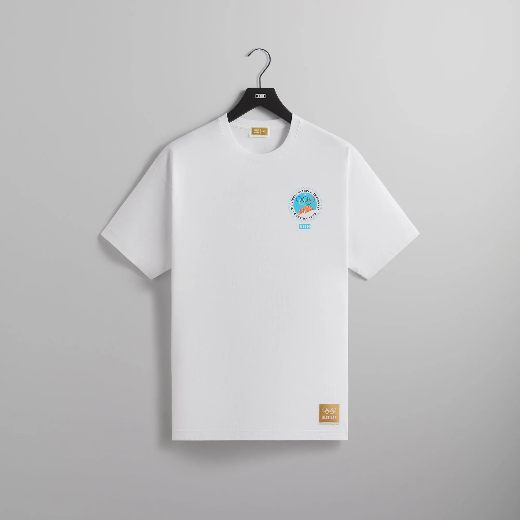 Kith for Olympics Heritage Cortina 1956 Vintage Tee - White sold by Kith